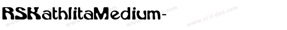 RSKathlita Medium字体转换